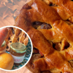 Herfsttaart van Het Klooster Breda Appeltaart en een wortel, sinaasappel en gember